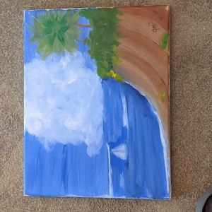 11 x 14 Painting. Sailing by moonlight.